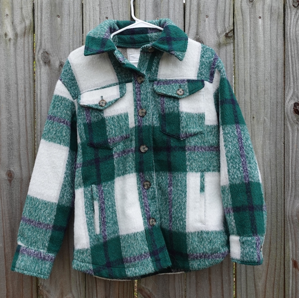 Avec les filles plaid shacket